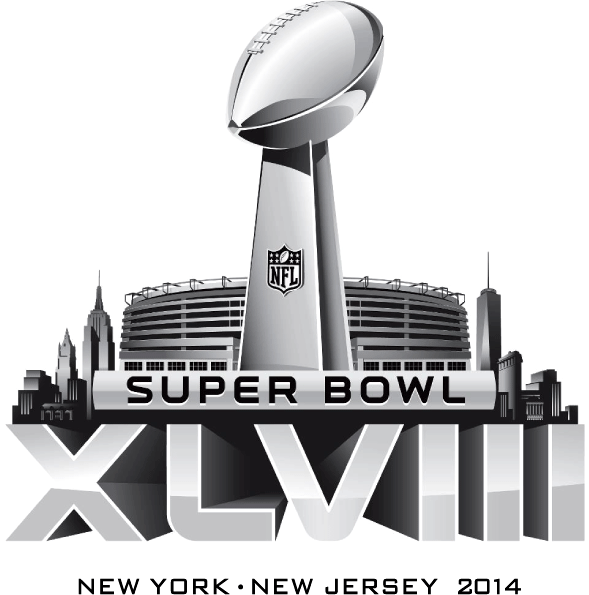Super Bowl XLVIII Primary Logo iron on transfers for T-shirts